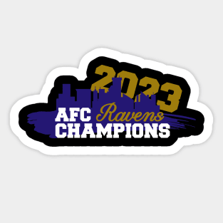 Ravens - 2023 AFC Champions Sticker